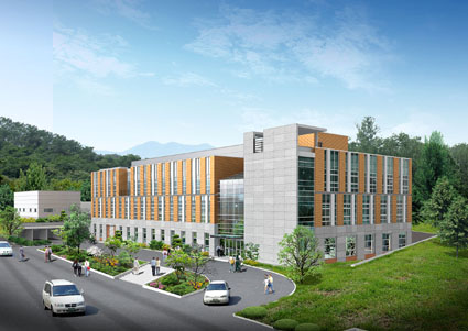 사진은 공학관 측면에 들어설 첨단건설재료실험센터의 조감도.