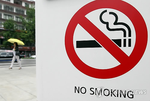 (서울=연합뉴스) 이지은 기자 = 내달 1일부터 금연구역인 서울광장과 청계광장, 광화문광장 전역에서 흡연을 하다 적발되면 과태료 10만원이 부과된다. 31일 오후 광화문광장에 금연광장임을 보여주는 안내판이 설치돼 있다.