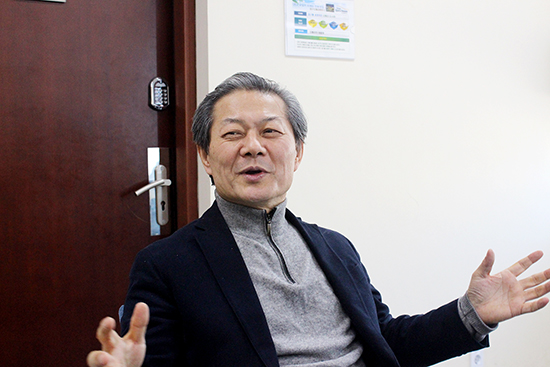 박명기 예술총감독이 오페라 유니버시아드에 대해 설명하고 있다. <임유미 기자>