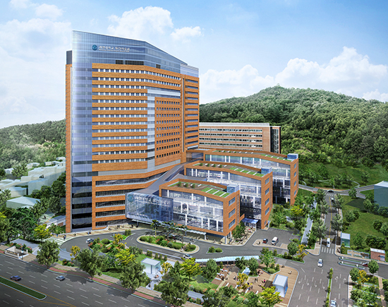 2019년 2월 11일 개원 예정인 동산병원 성서 새 병원(가칭) 조감도. 동산의료원